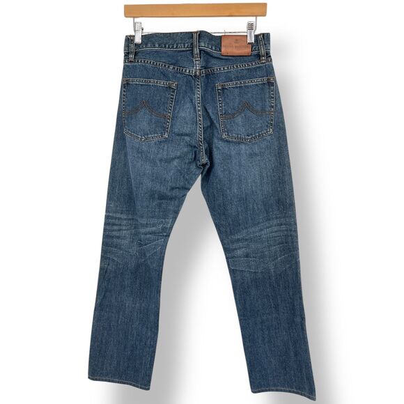 Brooks Brothers Mens Jeans Dark Denim Supima Cotton Straight Fit 30x30 USA Made - Picture 2 of 8